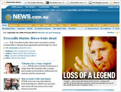 steve irwin at news.com.au