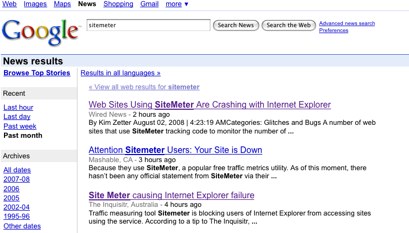 sitemeter - Google News