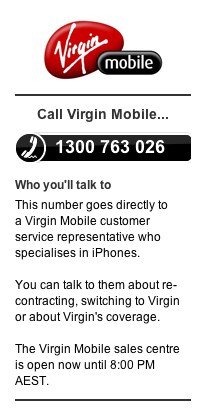 Virgin Mobile $45 Your Cap Mobile Phone Plan   Apple iPhone 16GB (3G) Deal - The Age